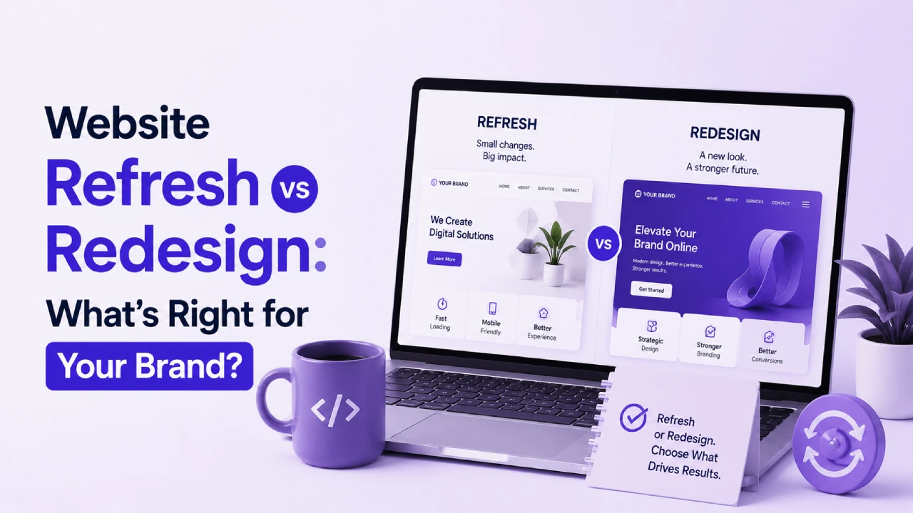 website refresh vs redesign