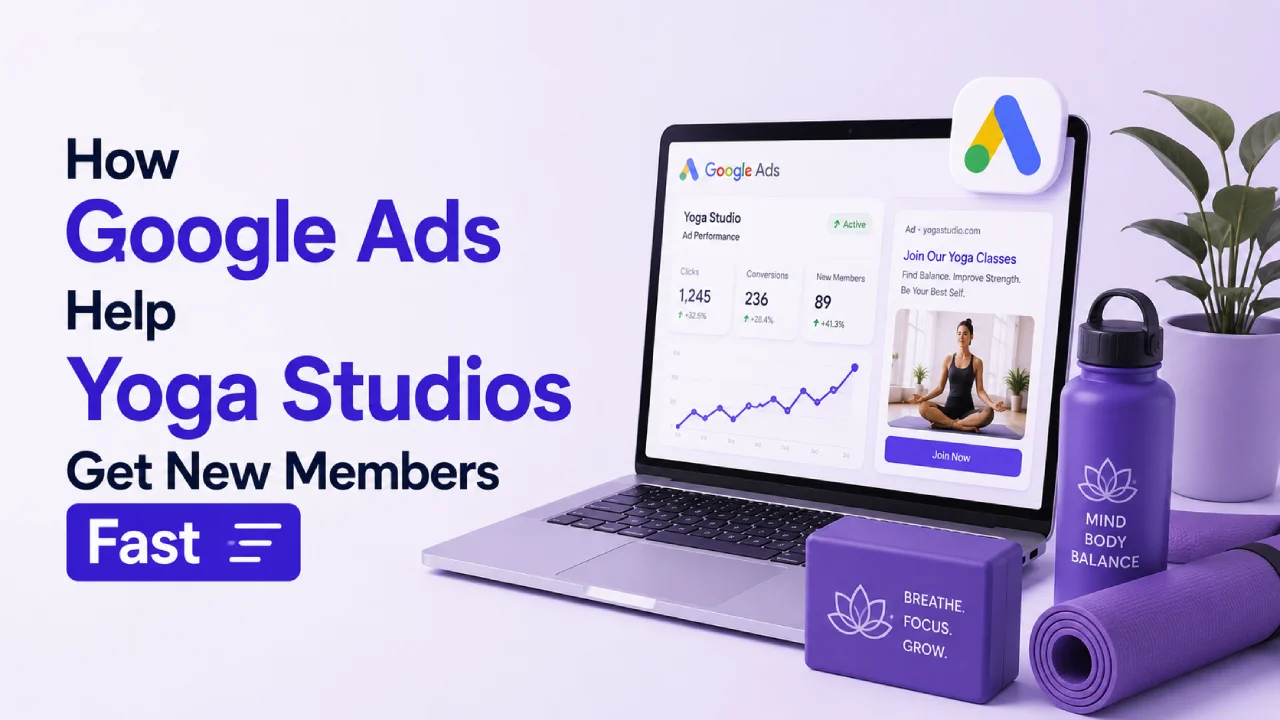Google Ads yoga studio