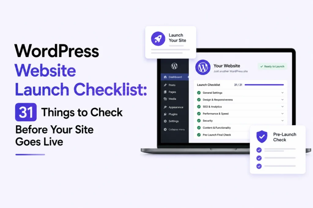 WordPress launch checklist