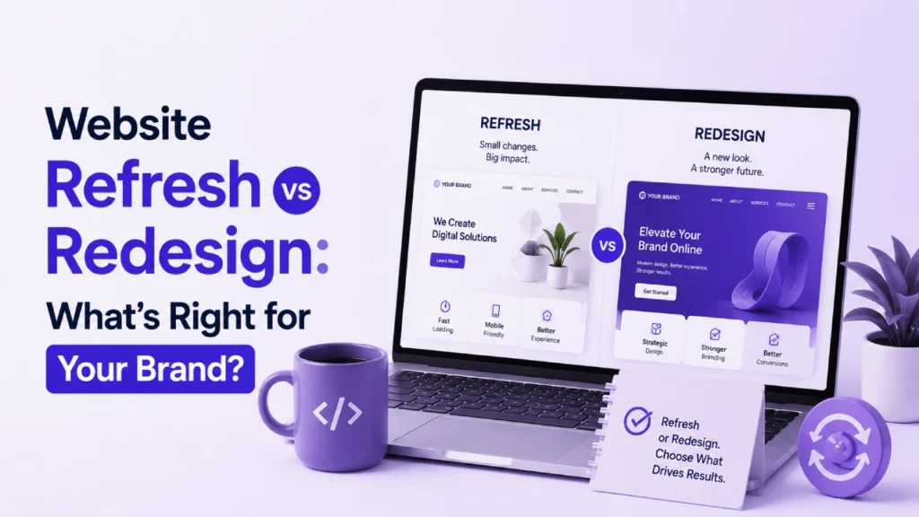 website refresh vs redesign
